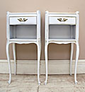 pair of vintage french bedside tables